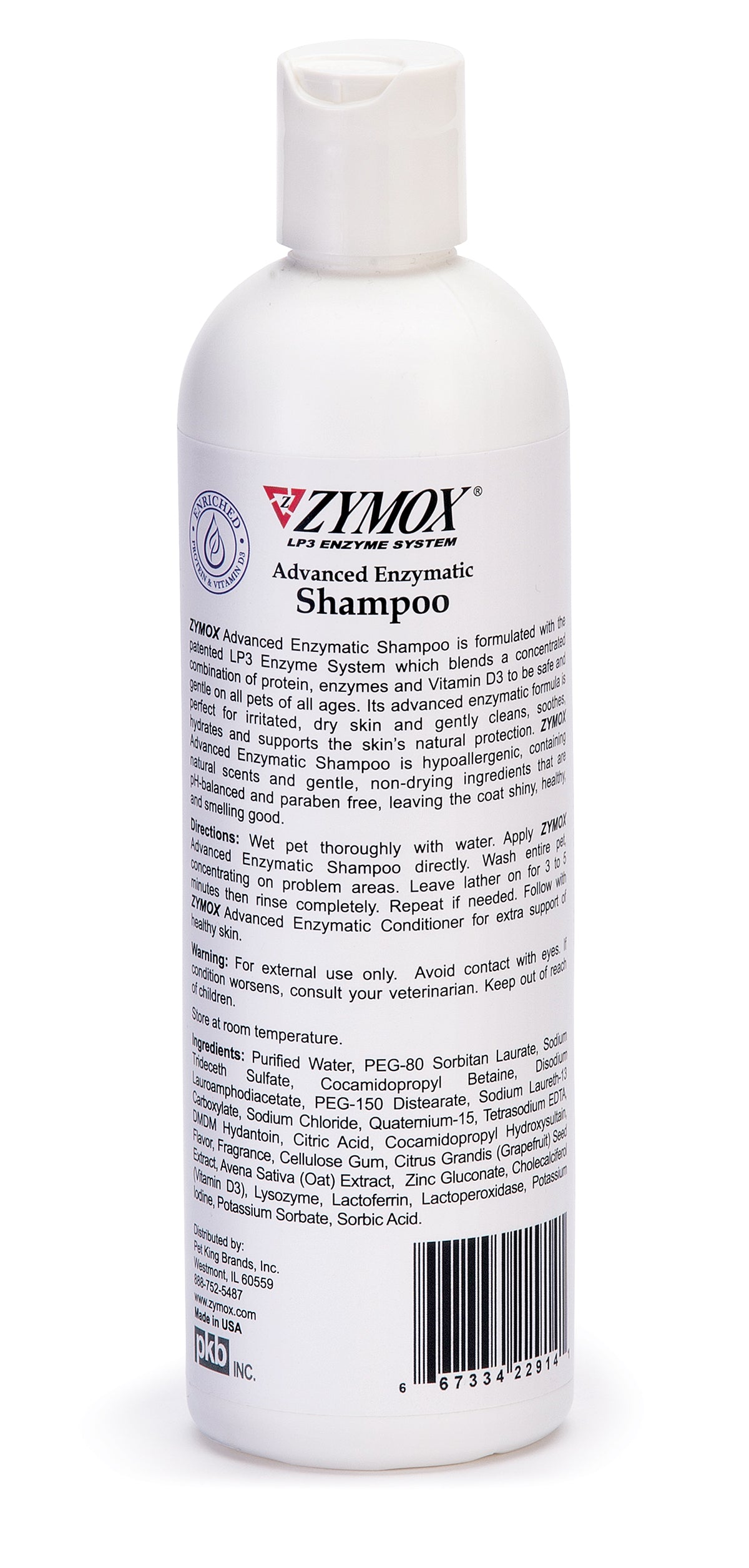 Zymox Advanced Enzymatic Shampoo for Dry or Itchy Skin ZYMOX