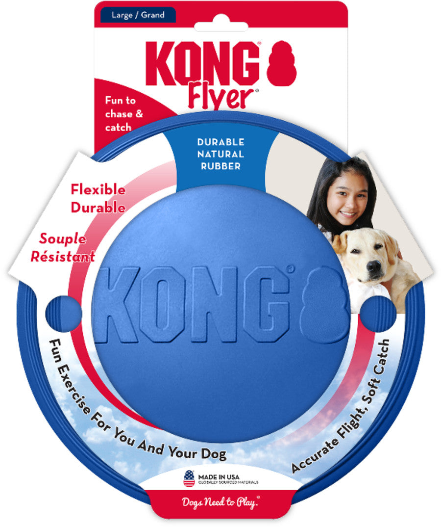 KONG KONG Old Glory Flyer Dog Toy