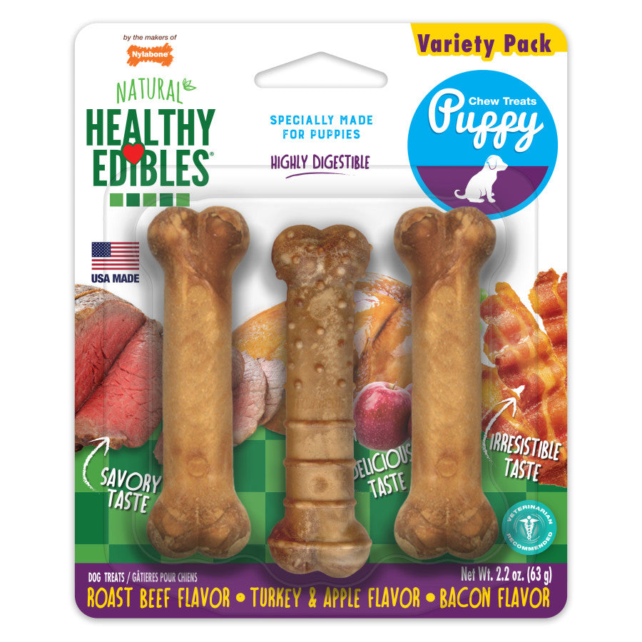 Nylabone Healthy Edibles All-Natural Long Lasting Puppy Chew Treats