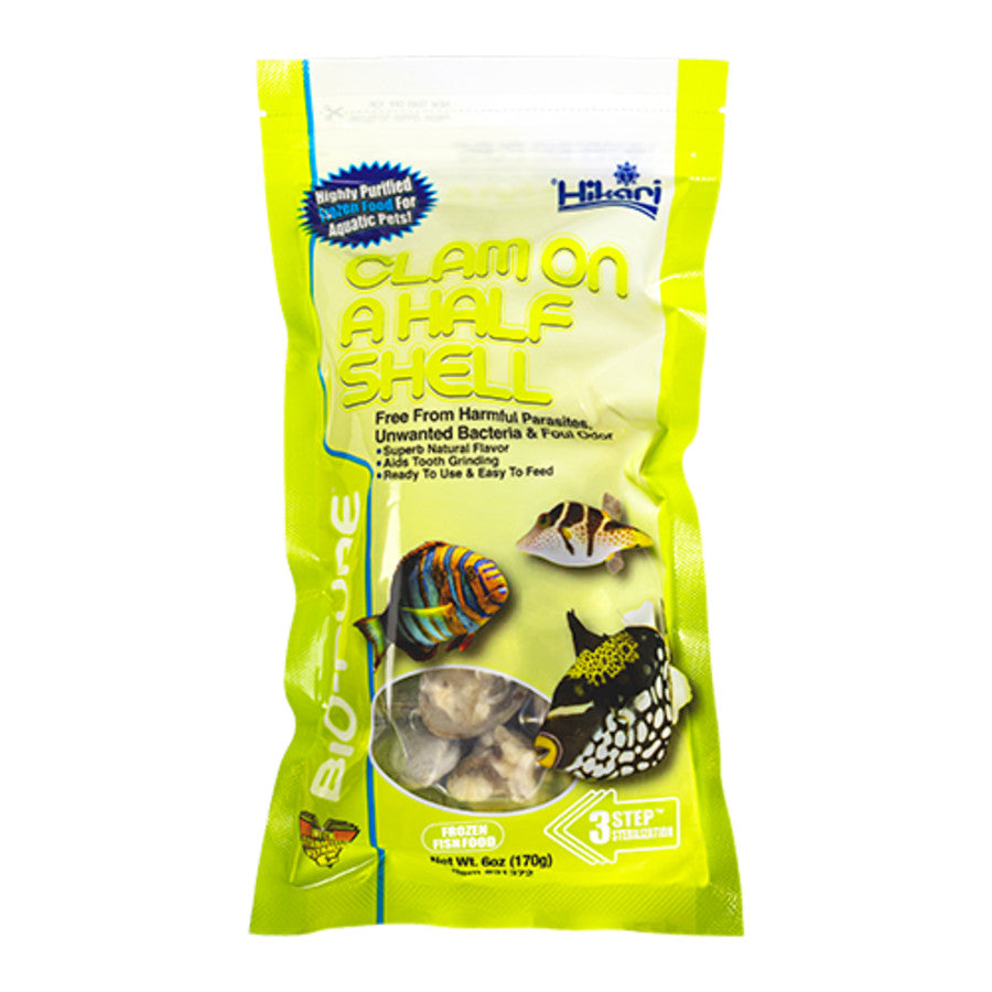 Hikari USA Bio-Pure Frozen Clams on a Half Shell Fish Food