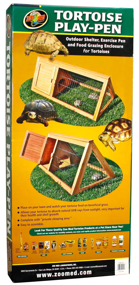 Zoo Med Tortoise Play Pen - Brown, 1ea/39.5 In X 19 in