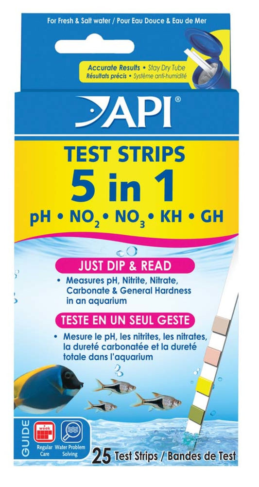 API 5in1 Freshwater Aquarium Test Strip
