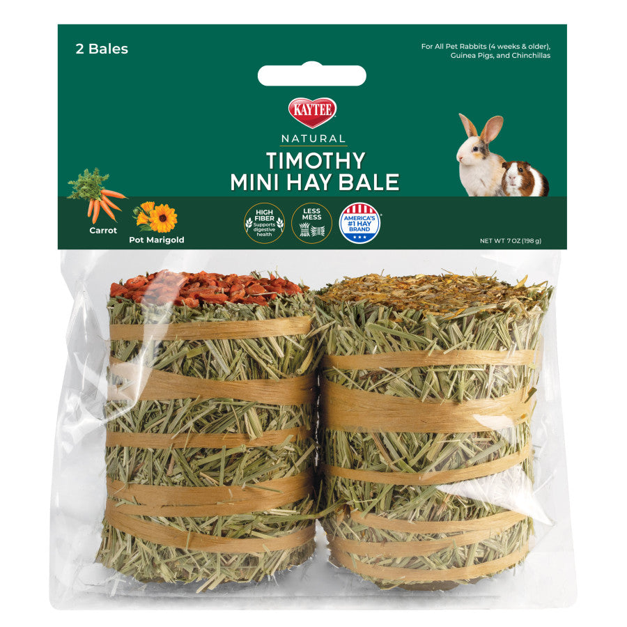 Kaytee Mini Hay Bales, Carrot and Marigold