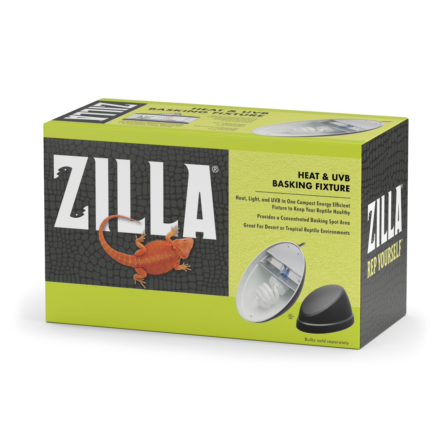 Zilla Heat & UVB Basking Fixture - 1ea
