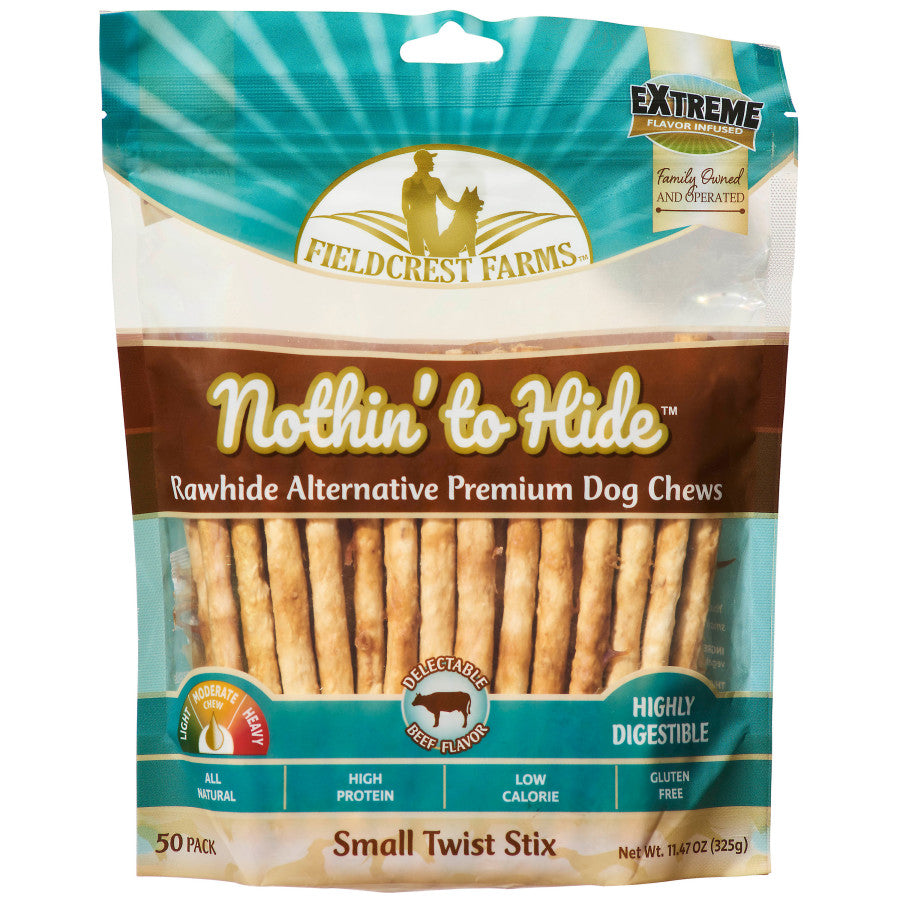 Fieldcrest Farms Nothin' To Hide Twist Stix Dog Treat