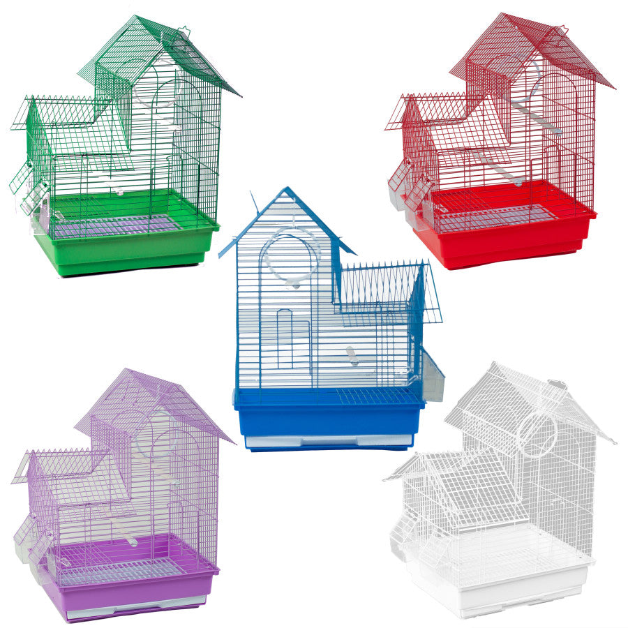 A & E Cages Happy Beaks House Top Bird Cage
