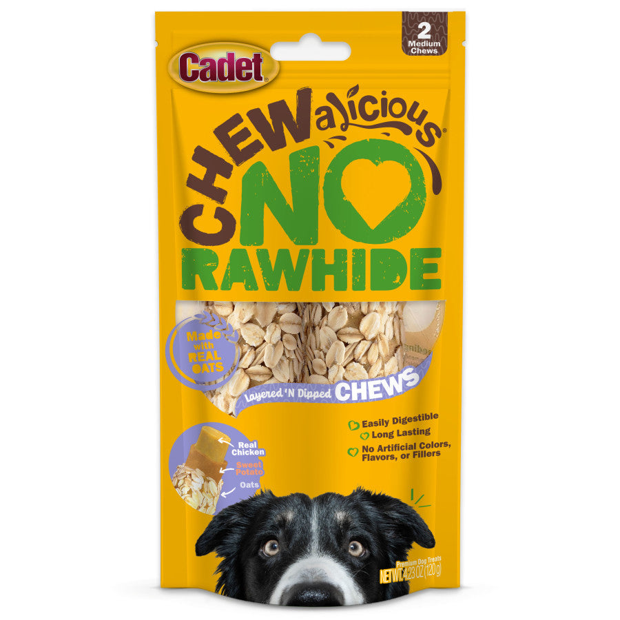 Cadet Chewalicious Layered 'N Dipped Rawhide-Free Natural Crunchy Chews