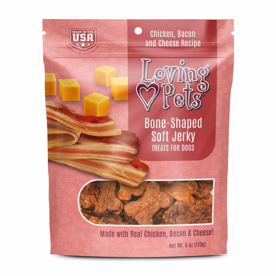 Loving Pets Bone-Shaped Soft Jerky Dog Treat