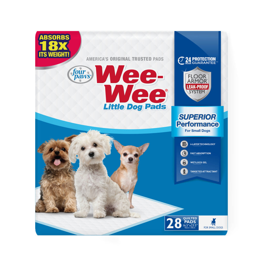 Four Paws Wee-Wee Superior Performance Little Dog Pee Pads