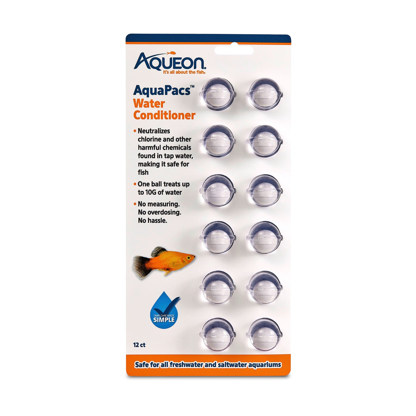 Aqueon AquaPacs Water Conditioner - 6ea/12-pk