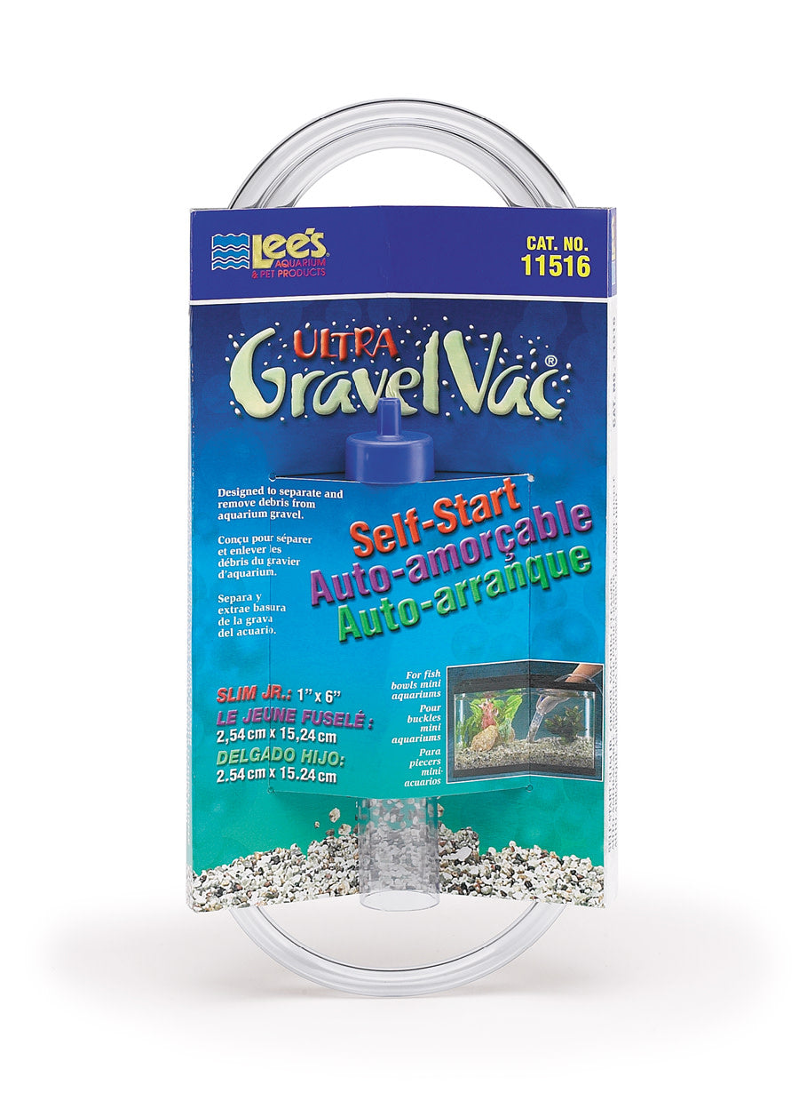 Lee's Aquarium & Pet Products Ultra GravelVac Slim Jr. Self-Start Gravel Vacuum Cleaner