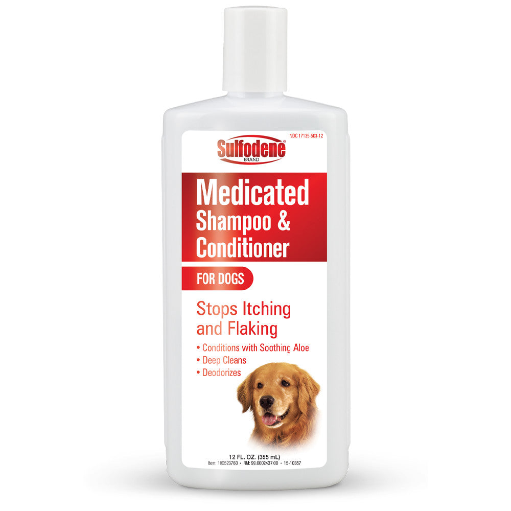 Sulfodene Medicated Shampoo and Conditioner for Dogs - 1ea/12 oz