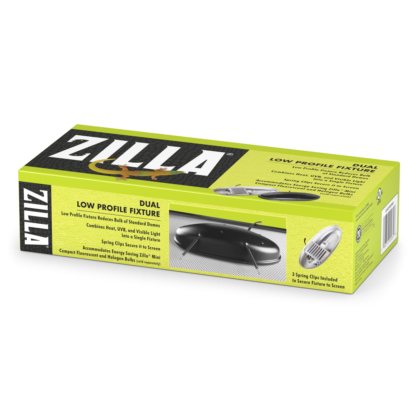 Zilla Low Profile Reptile Terrarium Fixtures - Dual