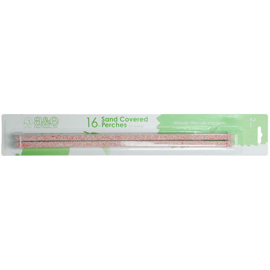 A & E Cages Sand Coated Wooden Replacement Bird Perch