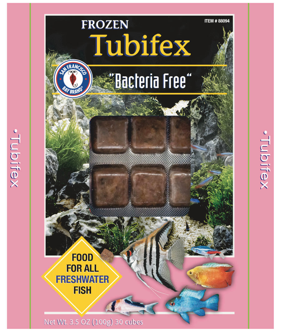 San Francisco Bay Brand Brand Frozen Tubifex Worms Fish Food