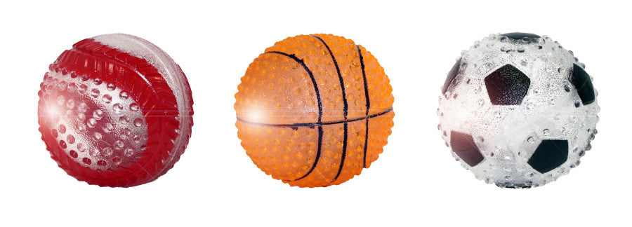 Multipet TPR Sport Light Up Balls Dog Toy