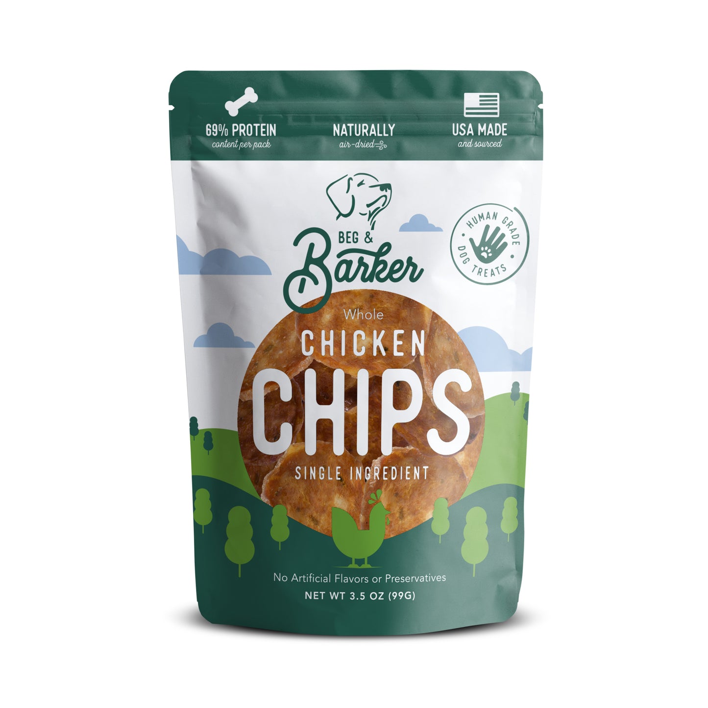 Beg and Barker Whole Chicken Chips Dog Treats