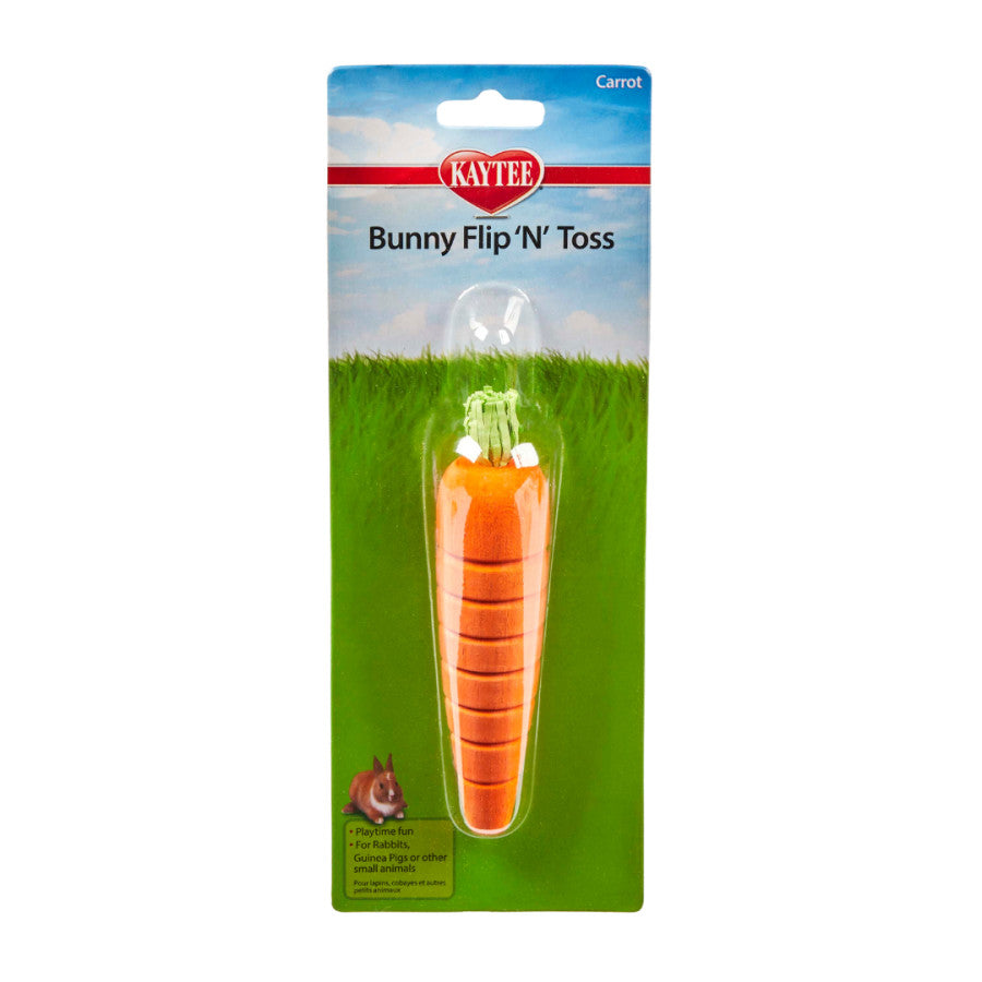 Kaytee Bunny Flip-N-Toss Carrot Toy