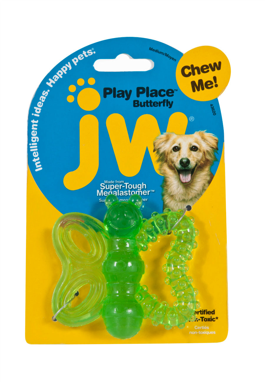 JW Pet PlayPlace Butterfly Teether Dog Toy