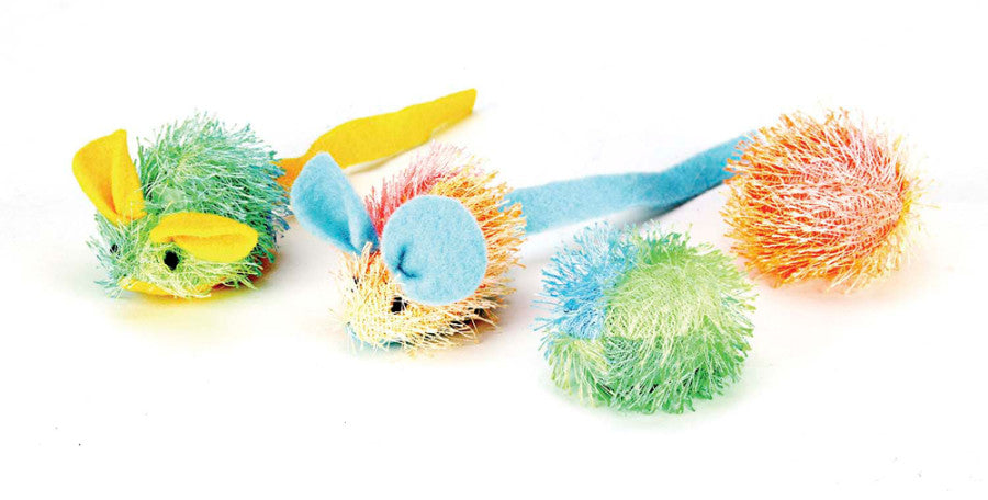 Spot Stringy Mice & Ball Cat Toy with Catnip