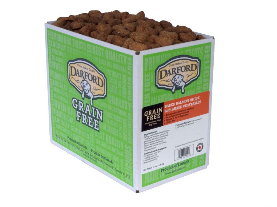 Darford Oven Baked Grain Free Dog Treats Salmon with Mixed Vegetables