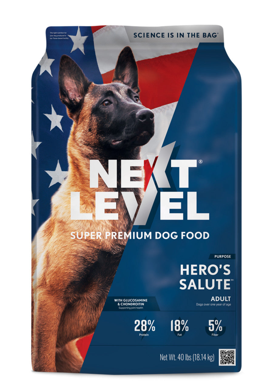 Next Level Hero's Salute Dry Dog Food