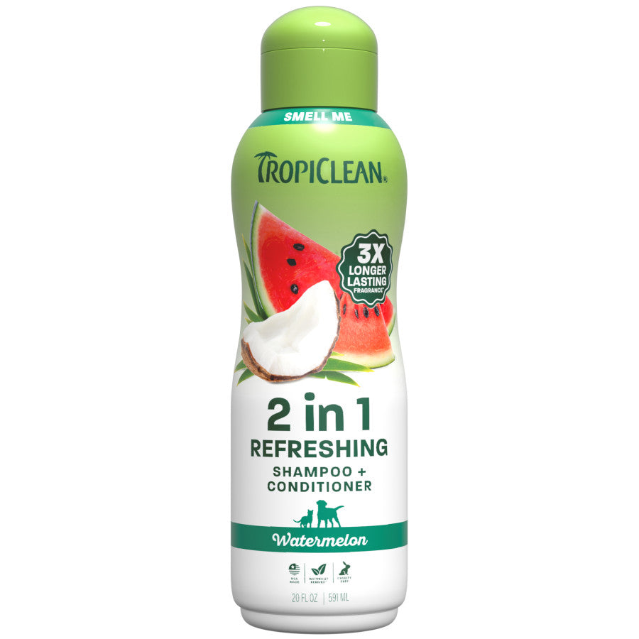 TropiClean 2-in-1 Refreshing Pet Shampoo + Conditioner