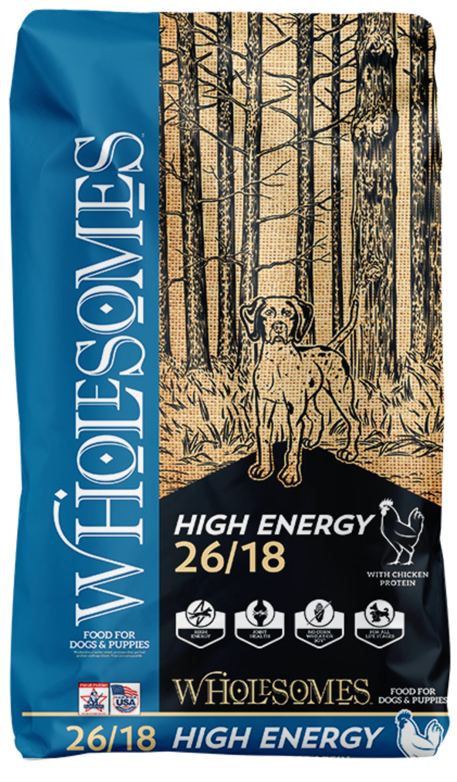 Wholesomes High Energy 26/18 Dry Dog Food