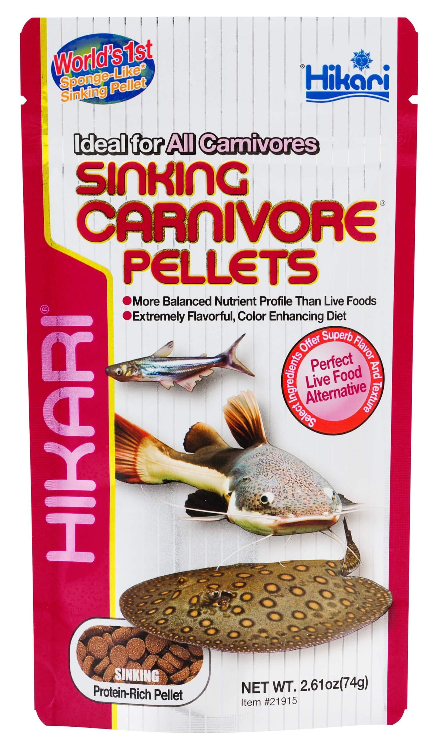 Sinking Carnivore Pellets 2.61oz