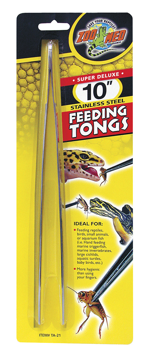 Zoo-Med 10" Stainless Steel Feeding Tongs