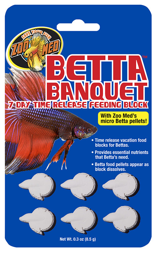 Zoo-Med Betta Banquet Blocks 6 Card
