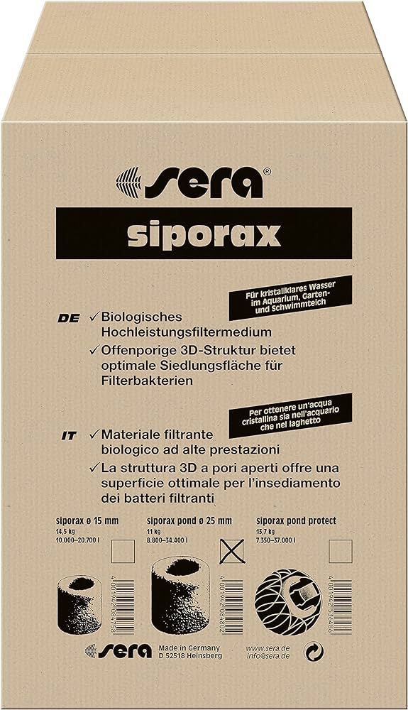 Sera siporax pond Professional 1 in. 24.2 lb.