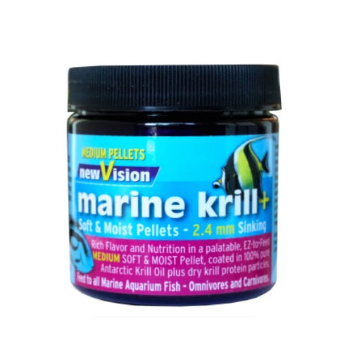 V2O Aquarium 5.7oz Marine Krill+ Pellets 2.4mm