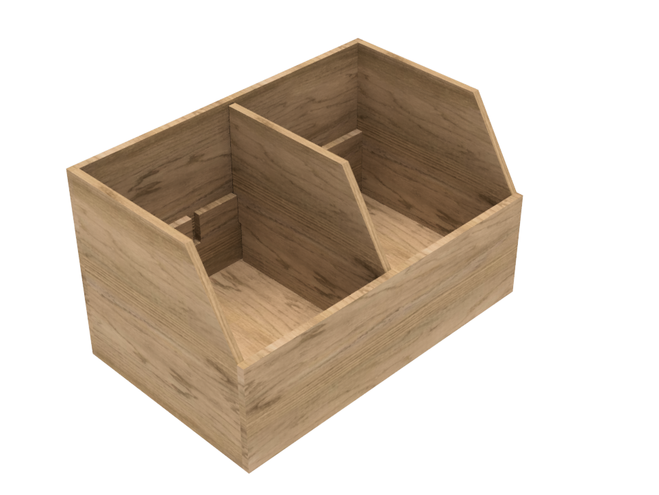 DFW Marketing Deco Series Retail Unit with Rolling Rock Bin