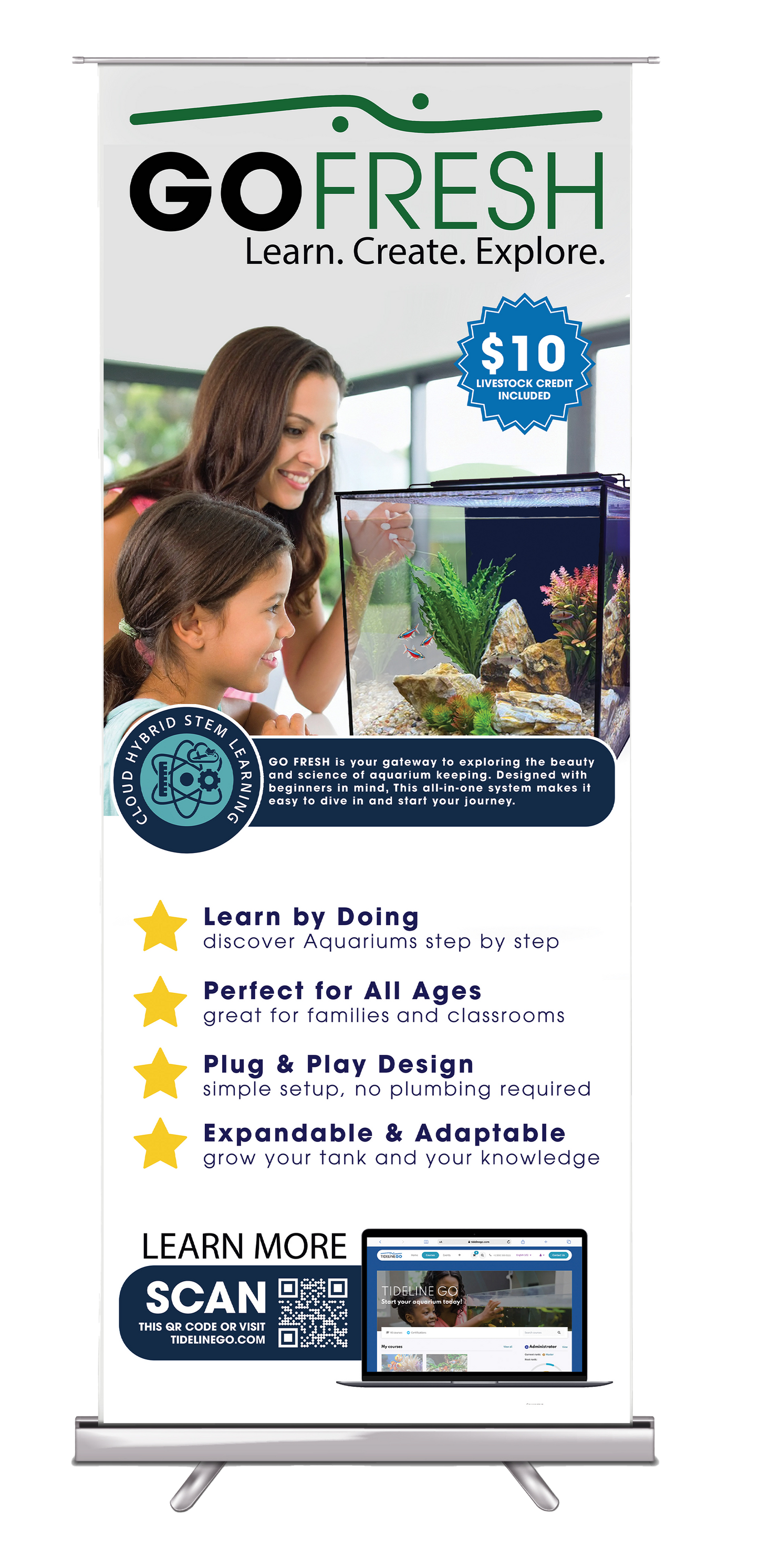 DFW Marketing Go Fresh Retractable Banner