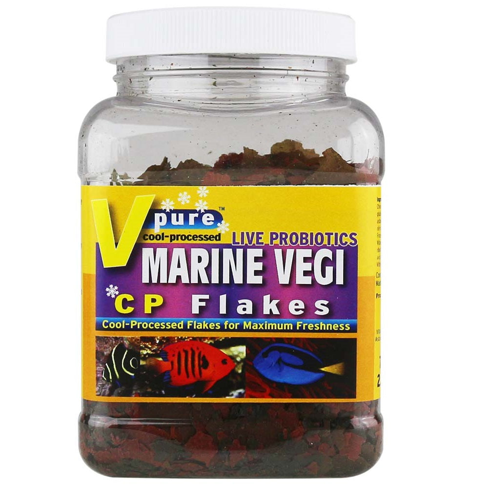 V2O Aquarium Cool-Processed Flake Food Marine Veggie