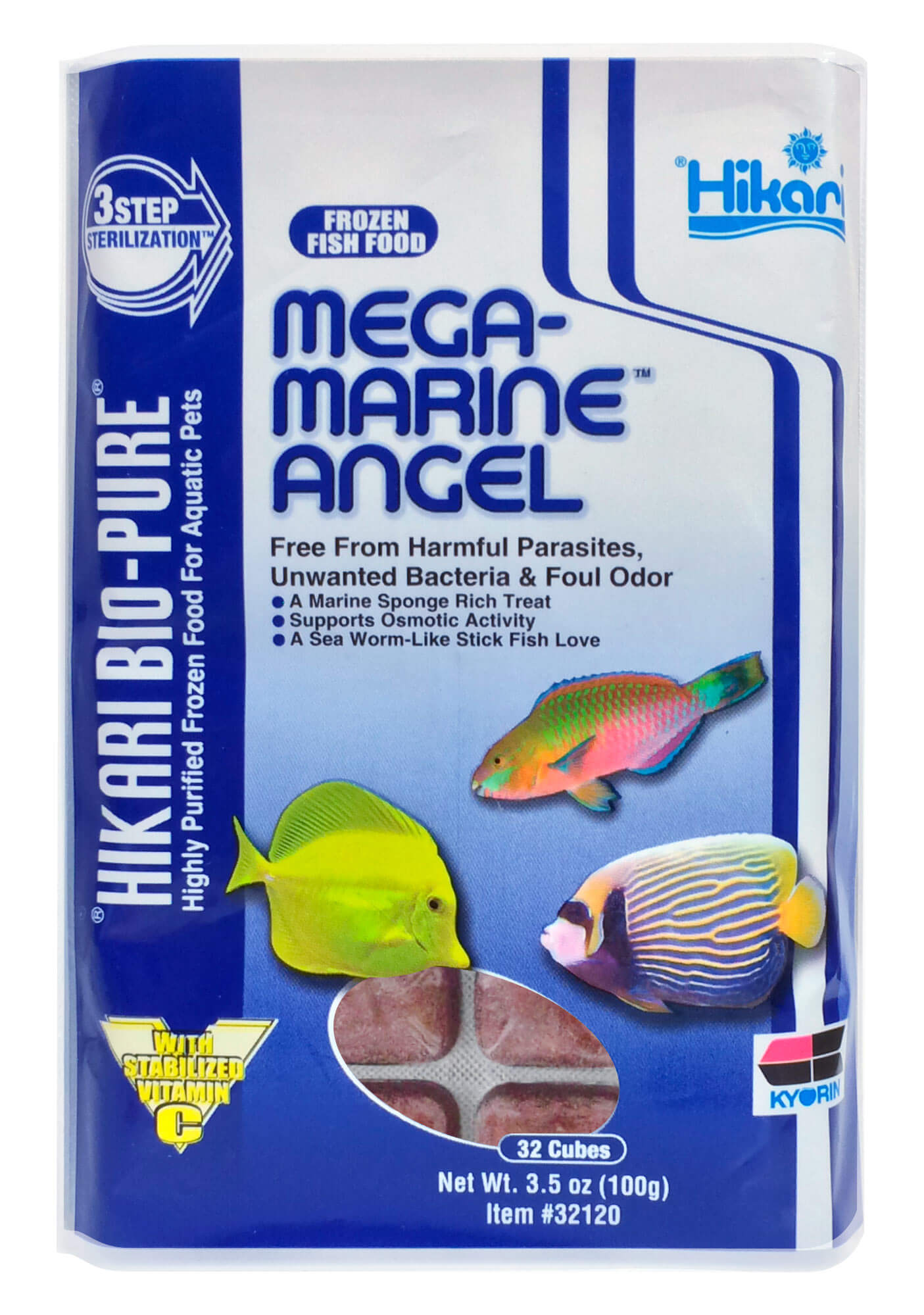 Bio-Pure Mega-Marine Angel 3.5oz (32 Cubes)