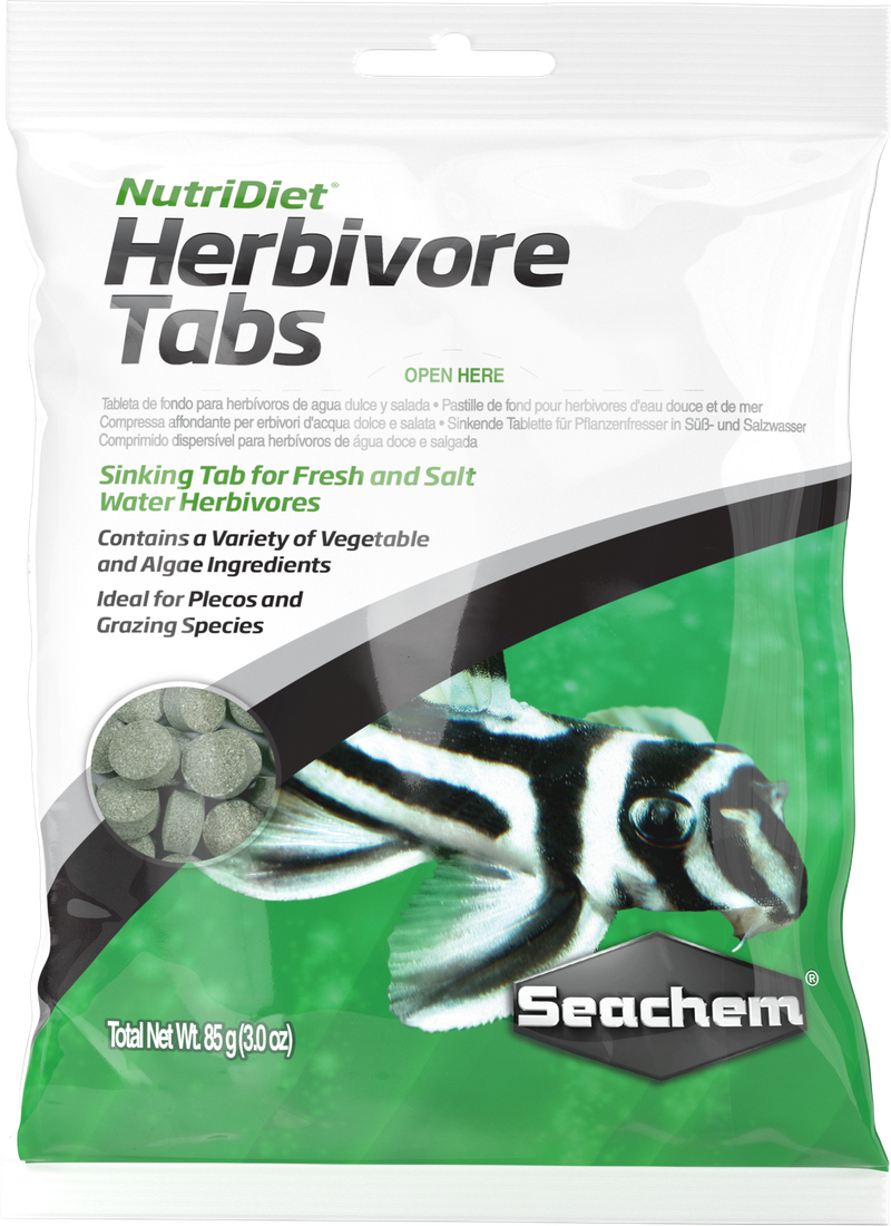 Seachem Laboratories Seachem NutriDiet Herbivore Tabs