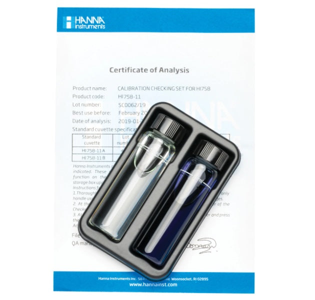 Marine Calcium Checker Calibration Check Set