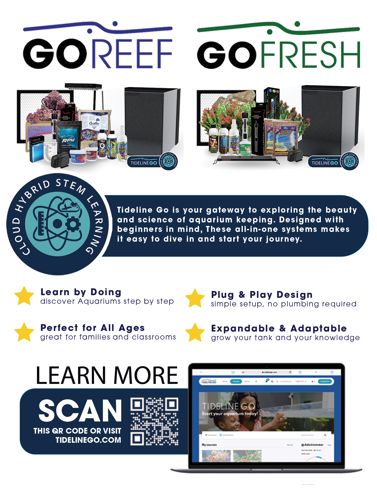 DFW Marketing Tideline Go 4.25x5.5 Flyers 100 Pack (Generic )