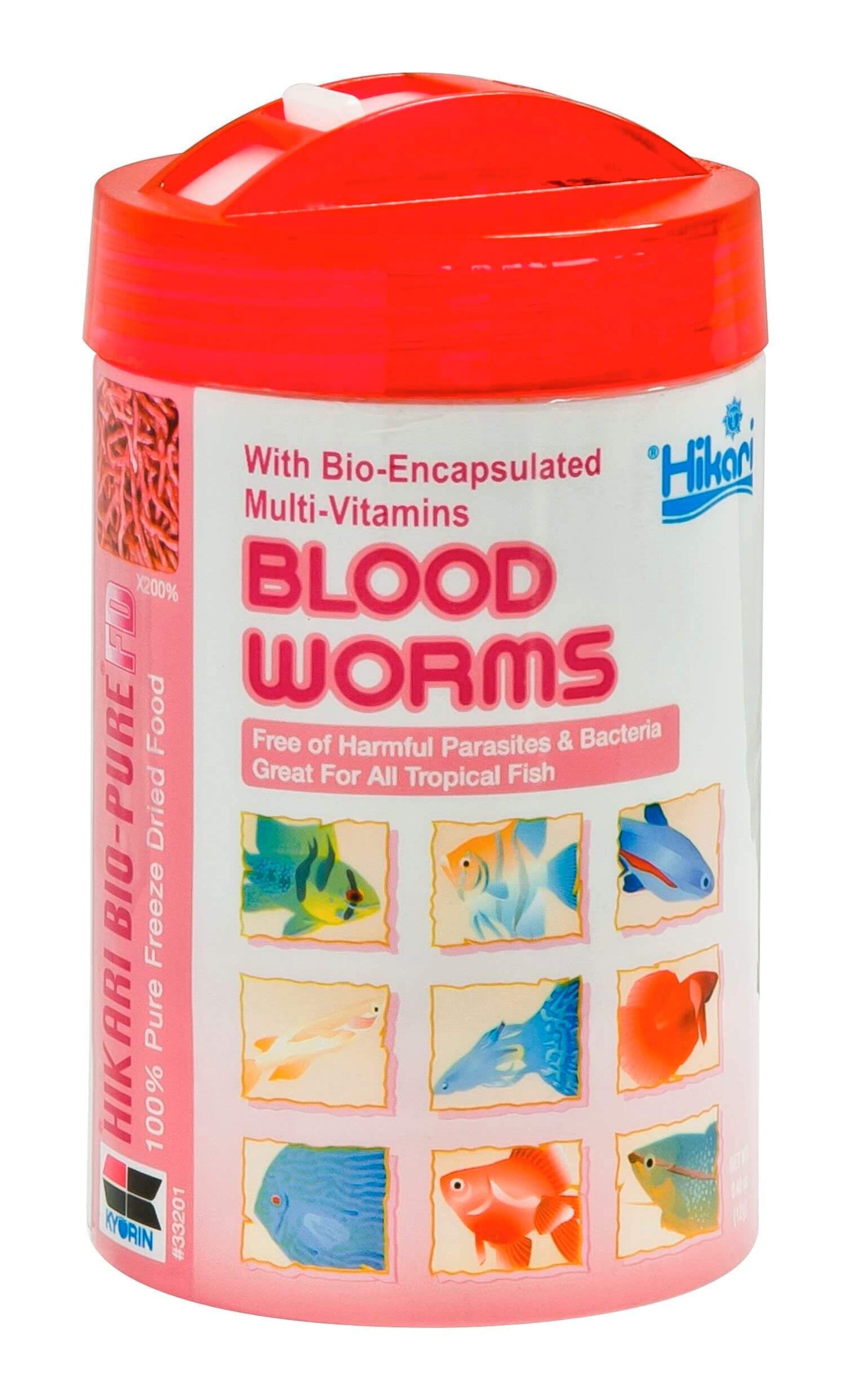 Hikari Freeze Dried Blood Worms .