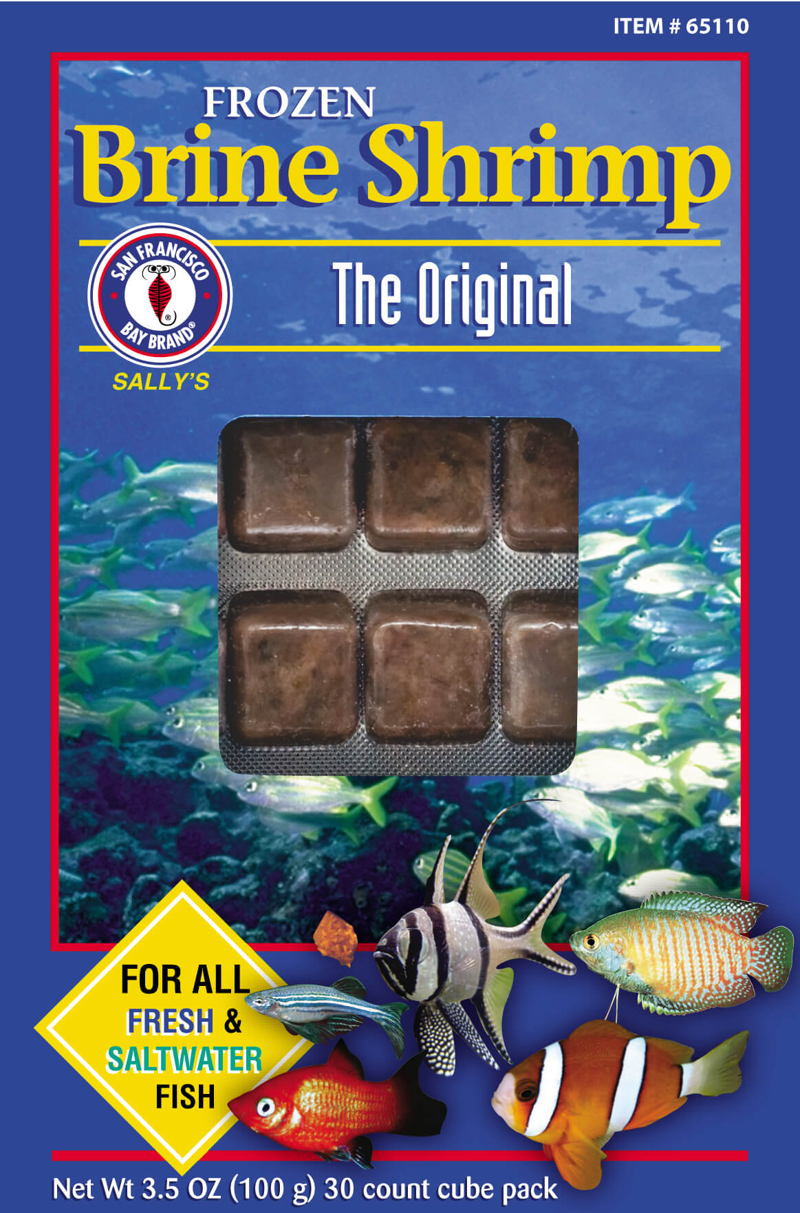 Brine Shrimp Cube 3.5oz (Frozen)