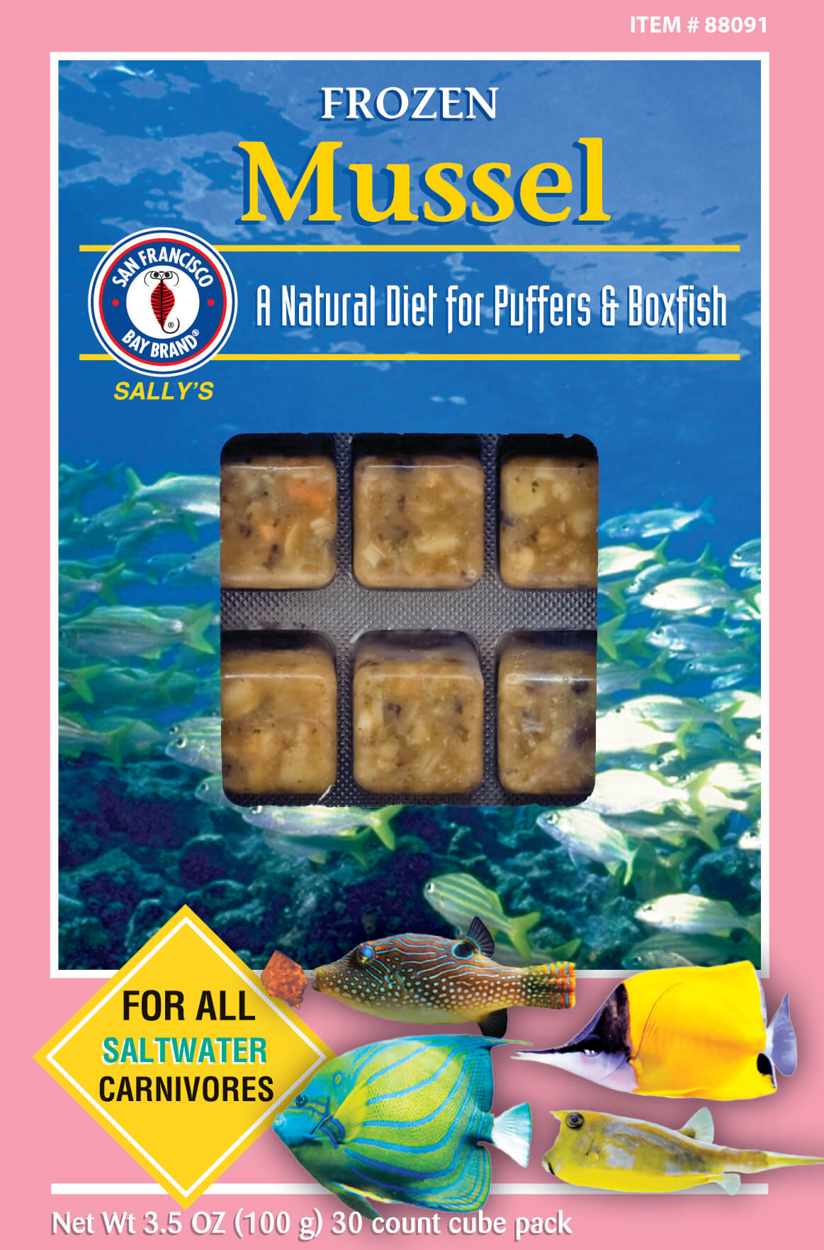 Mussels Chopped Cube 3.5oz (Frozen)