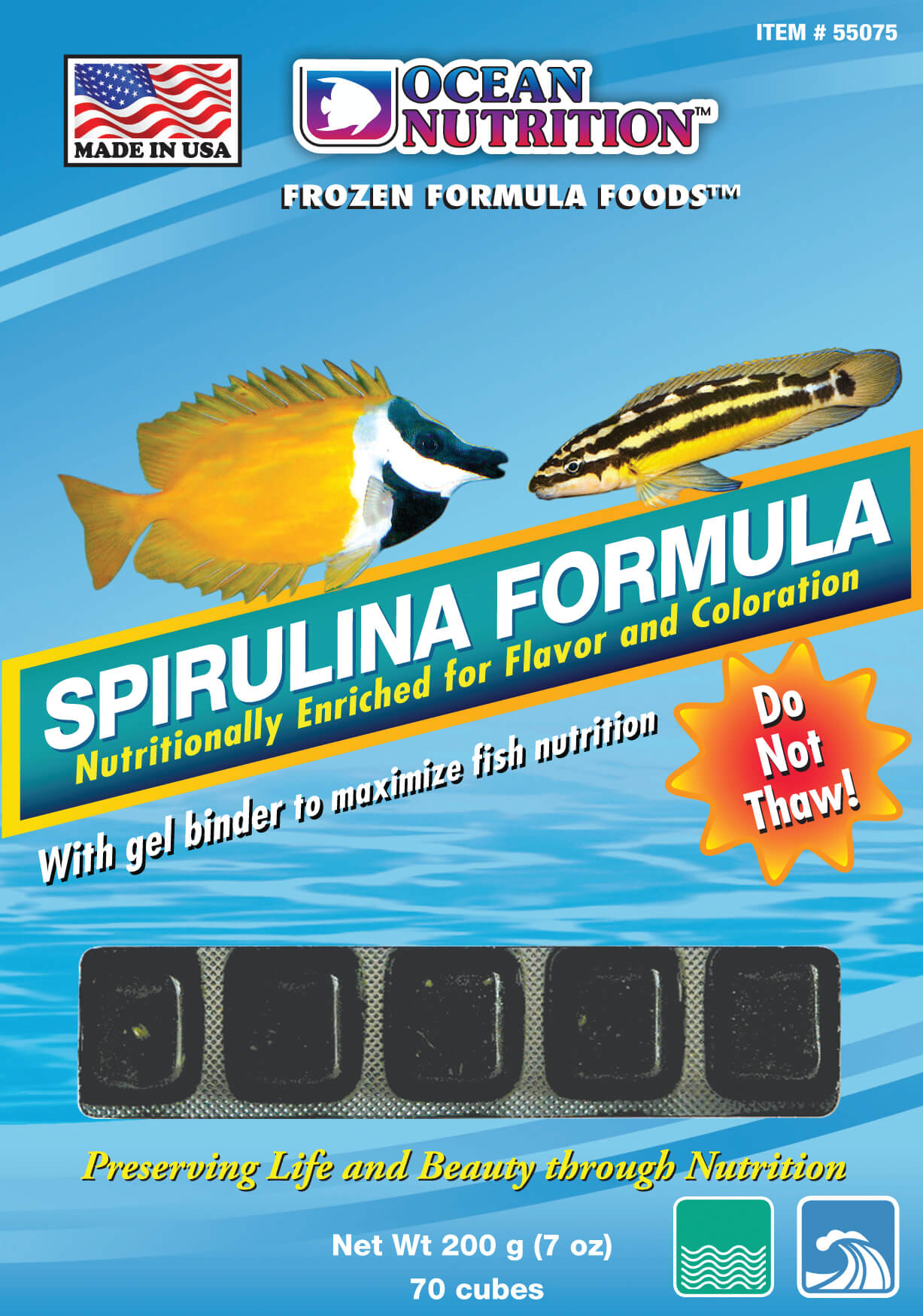 Spirulina Formula Cube (Frozen) 7oz