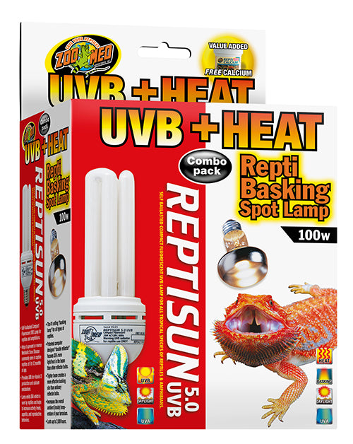 Zoo-Med Heat & UVB Combo Pack 100 Watt