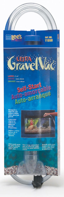 Lee's Aquarium 16" Ultra Gravel Vacuum Cleaner, Self-Start, Large, w/Nozzle
