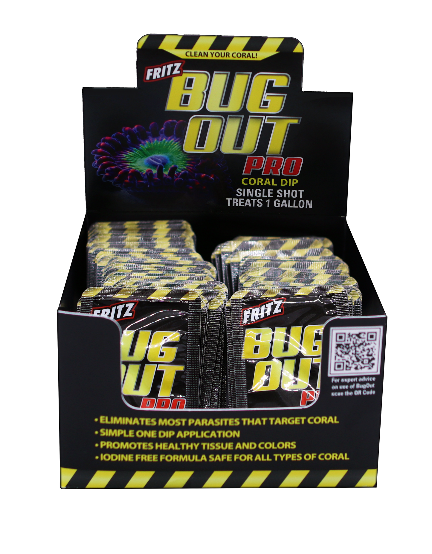 Fritz Bug Out Coral Dip Counter Display