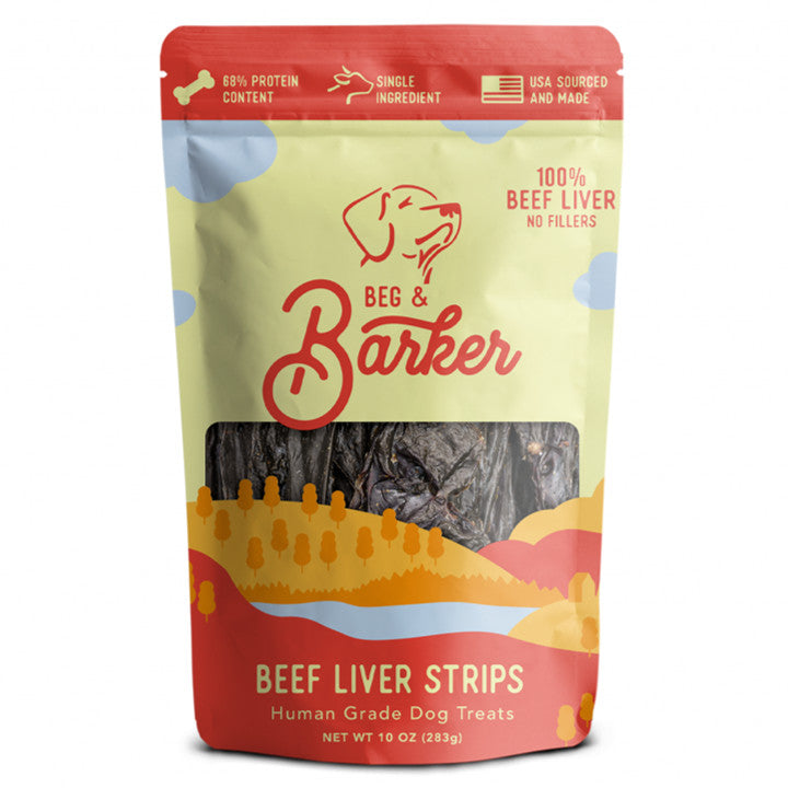Beg and Barker Beef Liver Strip Dog Treats