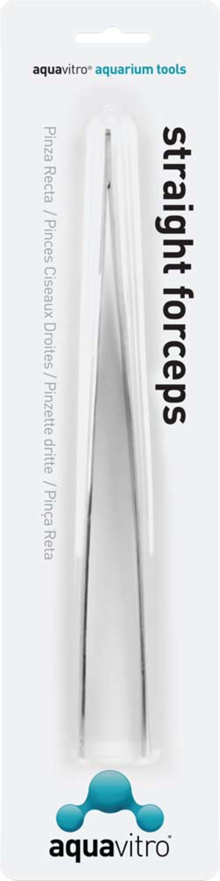 aquavitro Stainless Steel Straight Forceps Aquarium Tool