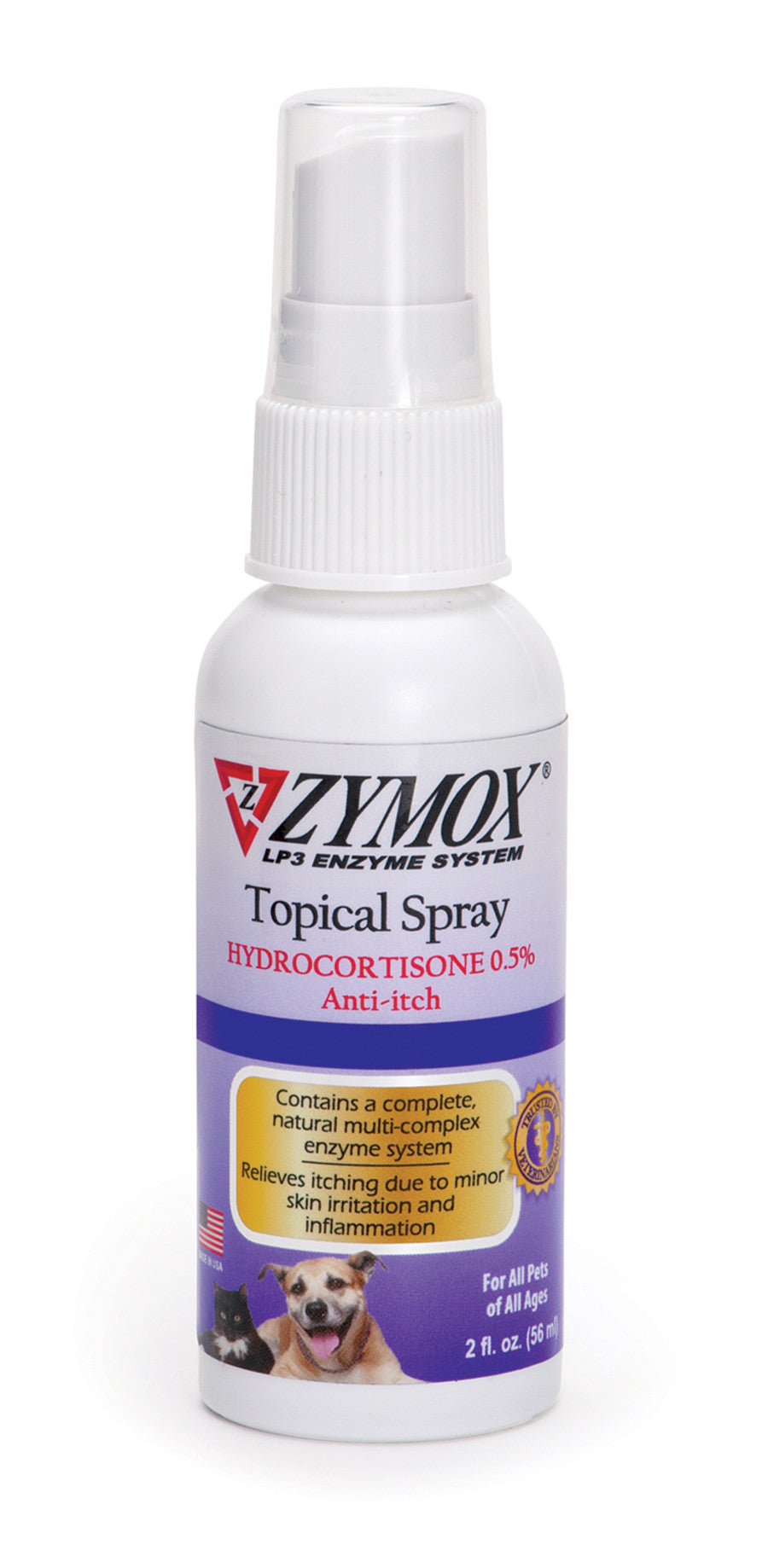 Zymox Topical Spray 0.5% Hydrocortisone